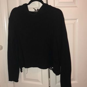 Distressed black sweatshirt